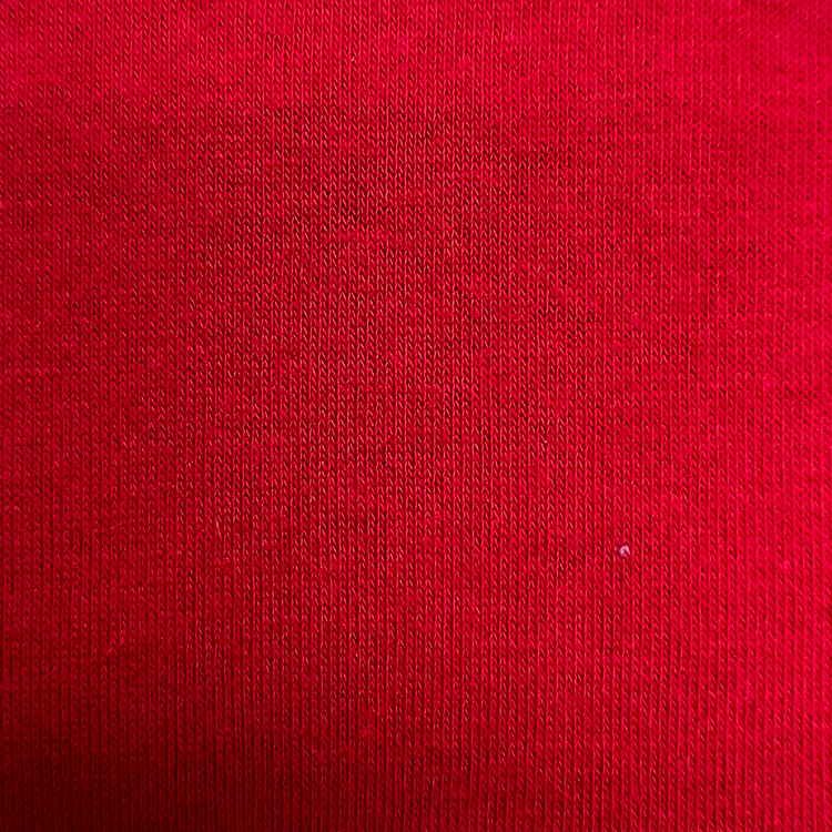 Scarlet Red Stretch Fine Sweatshirt Fleece Knit Tyg